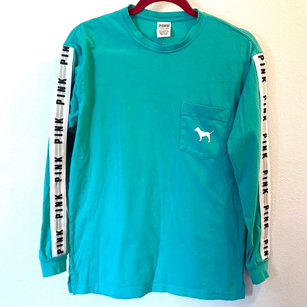 Victoria Secret Long Sleeve Turquoise Tee